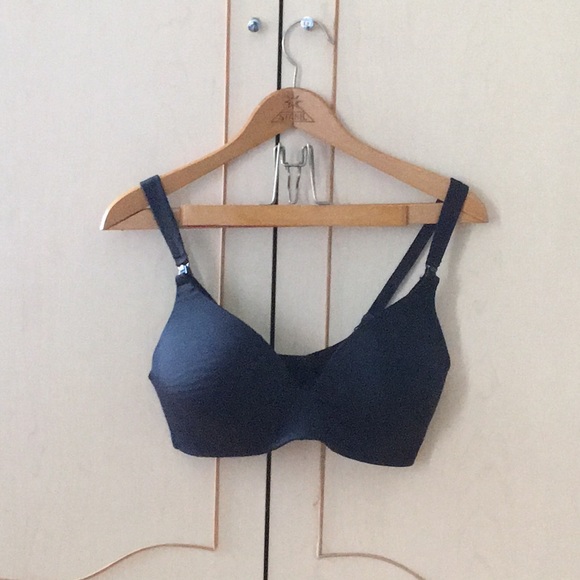 Thyme Black Breast Feeding Nursing Wireless Bra - Picture 3 of 6